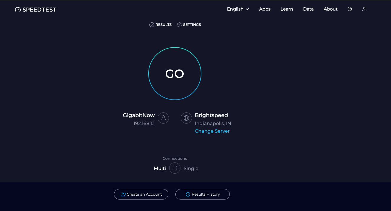 Go to speedtest.net.